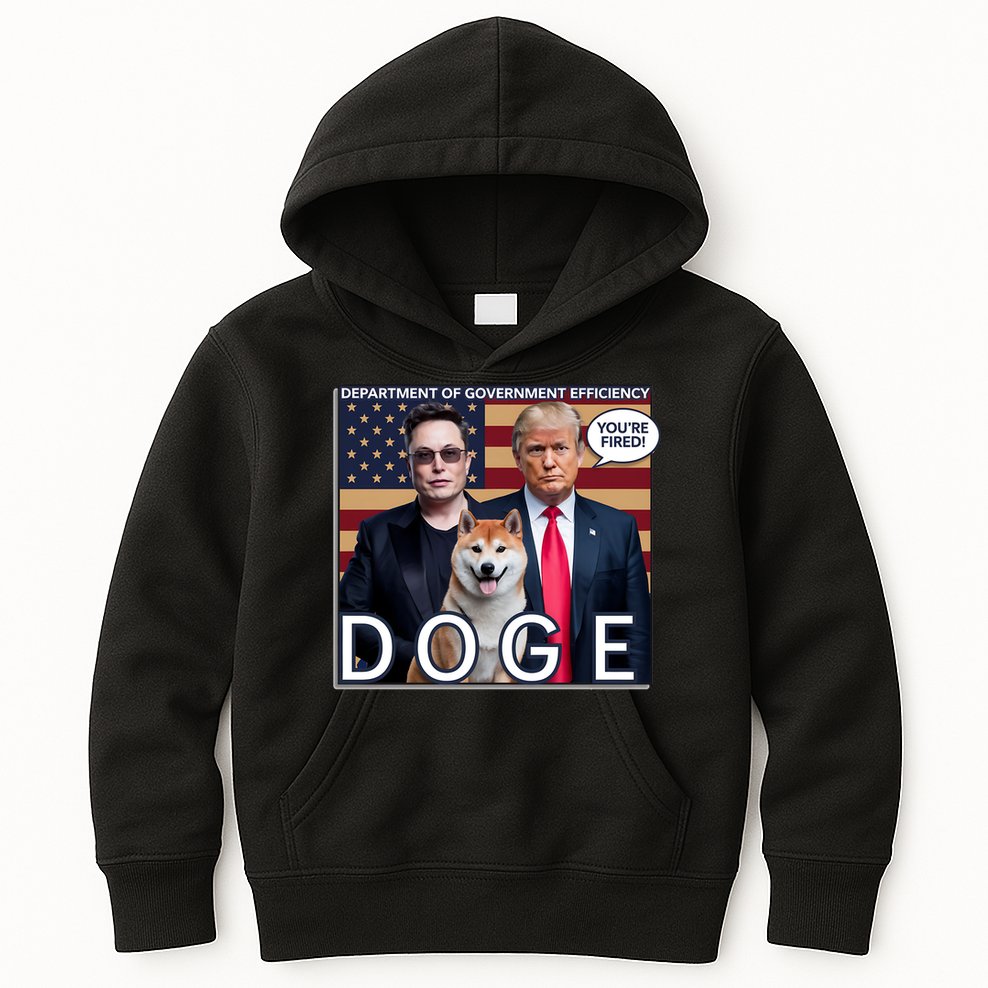 Doge Department Of Government Efficiency Kids Hoodie