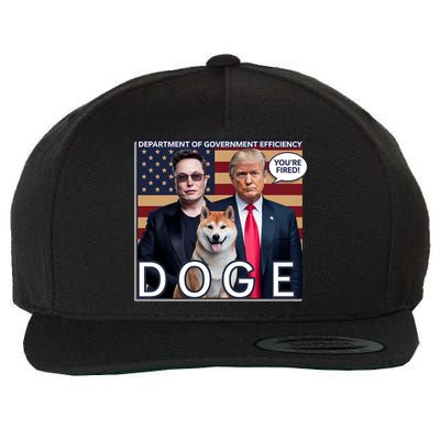 Doge Department Of Government Efficiency Wool Snapback Cap