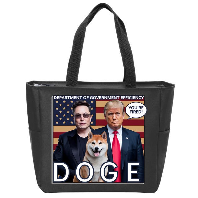 Doge Department Of Government Efficiency Zip Tote Bag