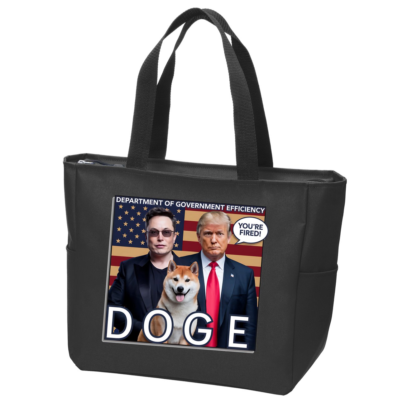 Doge Department Of Government Efficiency Zip Tote Bag