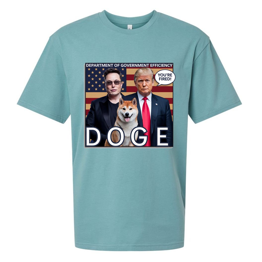 Doge Department Of Government Efficiency Sueded Cloud Jersey T-Shirt