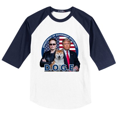 Doge Department Of Government Efficiency Baseball Sleeve Shirt