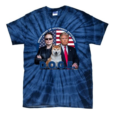 Doge Department Of Government Efficiency Tie-Dye T-Shirt