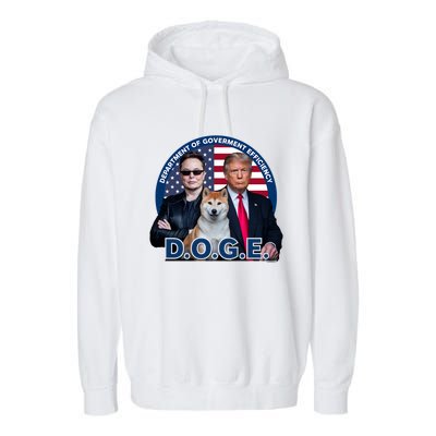 Doge Department Of Government Efficiency Garment-Dyed Fleece Hoodie