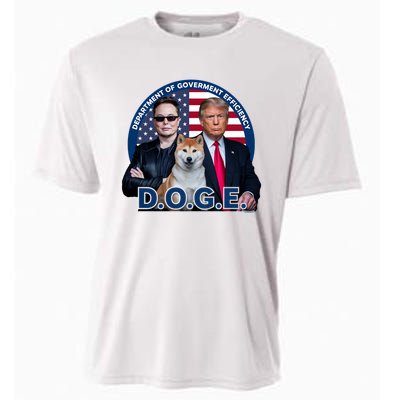 Doge Department Of Government Efficiency Cooling Performance Crew T-Shirt