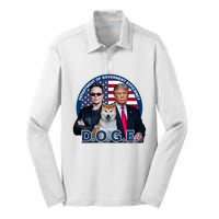 Doge Department Of Government Efficiency Silk Touch Performance Long Sleeve Polo