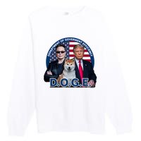 Doge Department Of Government Efficiency Premium Crewneck Sweatshirt