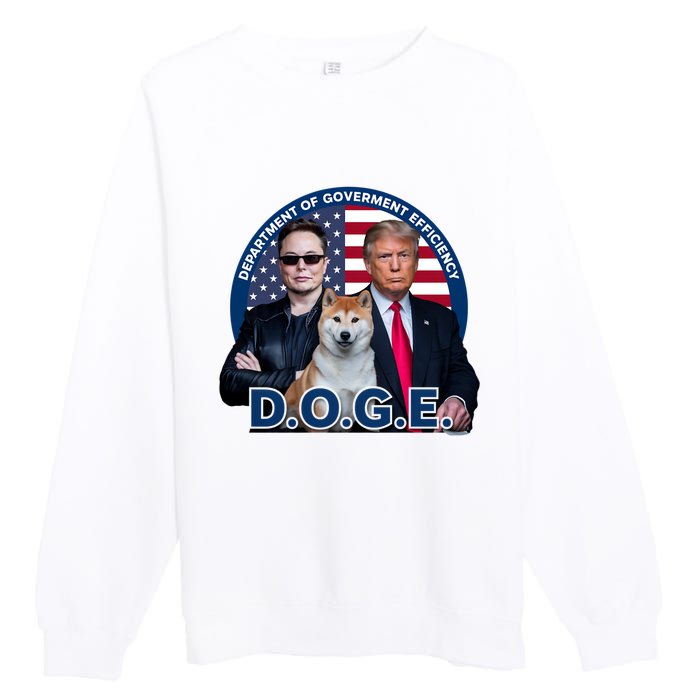 Doge Department Of Government Efficiency Premium Crewneck Sweatshirt