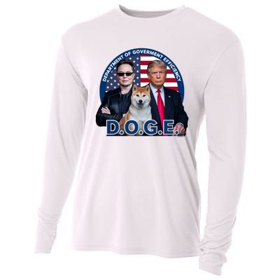 Doge Department Of Government Efficiency Cooling Performance Long Sleeve Crew