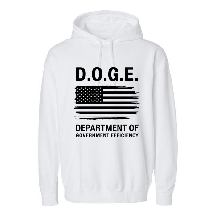 Doge Department Of Government Efficiency Garment-Dyed Fleece Hoodie