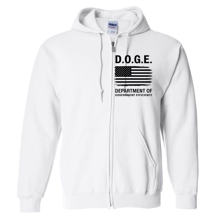 Doge Department Of Government Efficiency Full Zip Hoodie