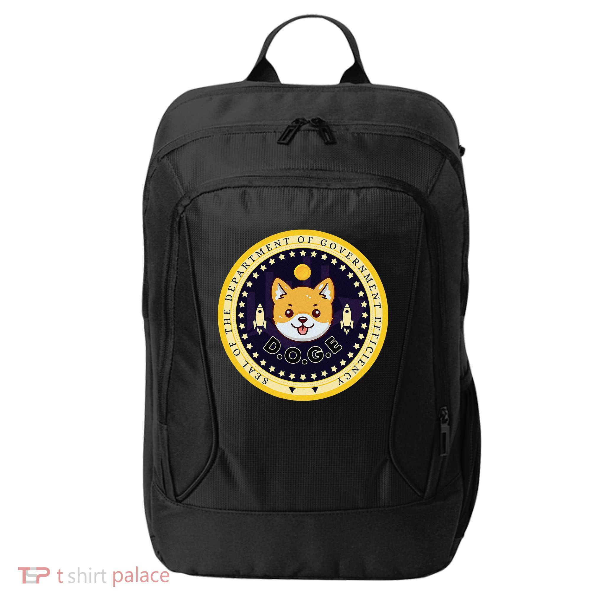 D.O.G.E Department Of Government Efficiency Crypto Cbdc City Backpack