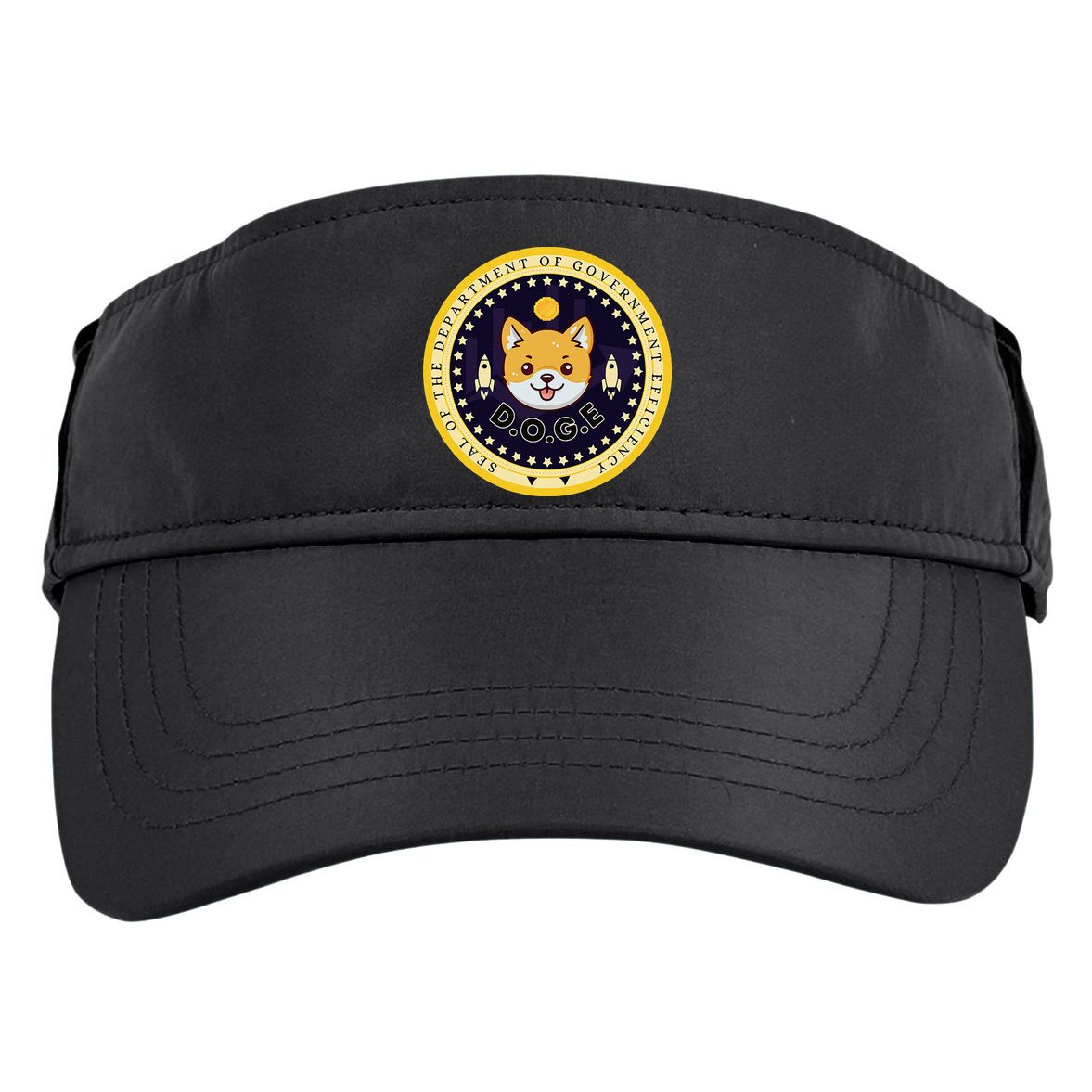 D.O.G.E Department Of Government Efficiency Crypto Cbdc Adult Drive Performance Visor