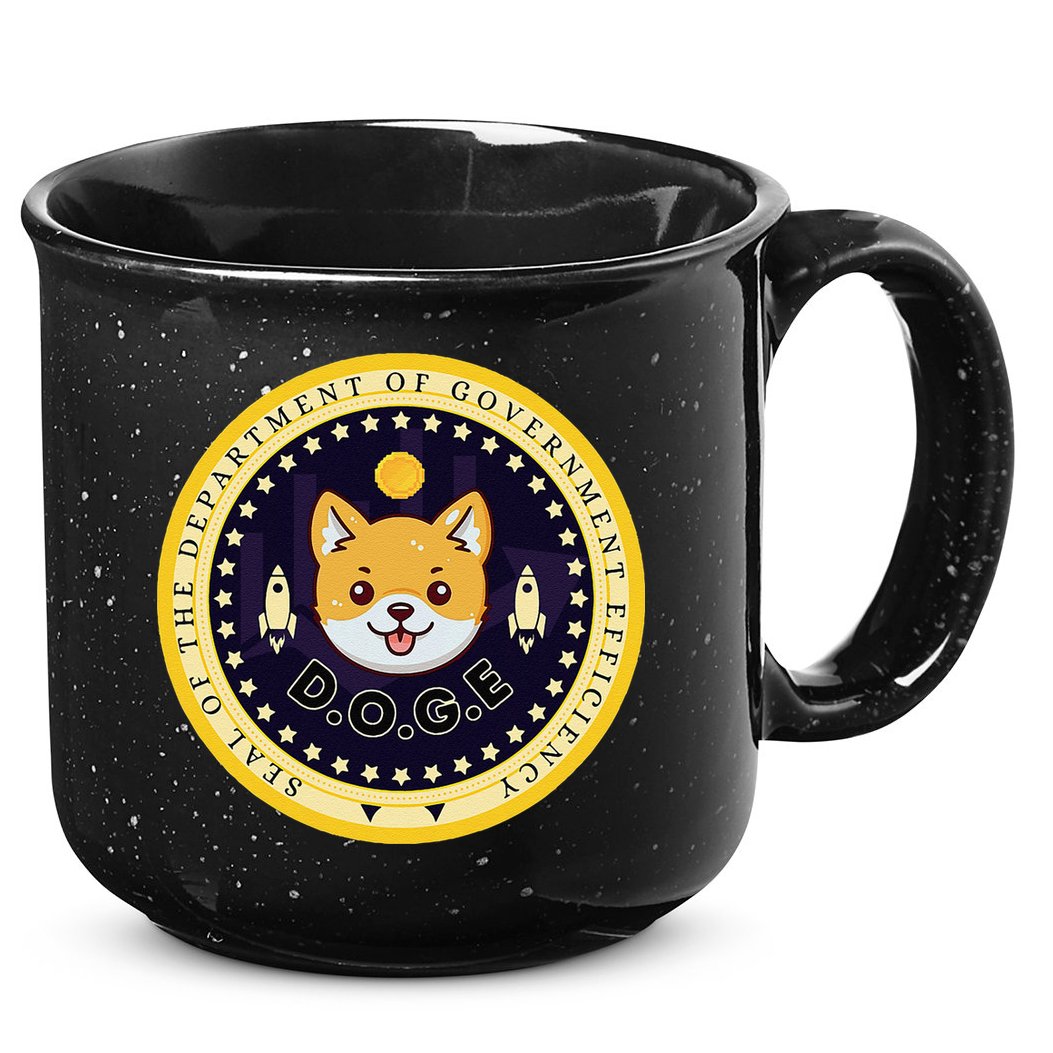 D.O.G.E Department Of Government Efficiency Crypto Cbdc 15oz Campfire Ceramic Mug