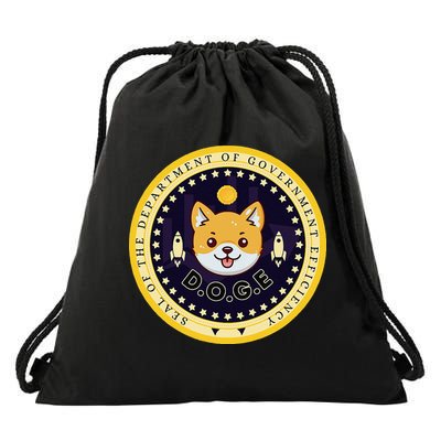 D.O.G.E Department Of Government Efficiency Crypto Cbdc Drawstring Bag