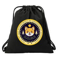 D.O.G.E Department Of Government Efficiency Crypto Cbdc Drawstring Bag