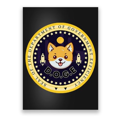 D.O.G.E Department Of Government Efficiency Crypto Cbdc Poster