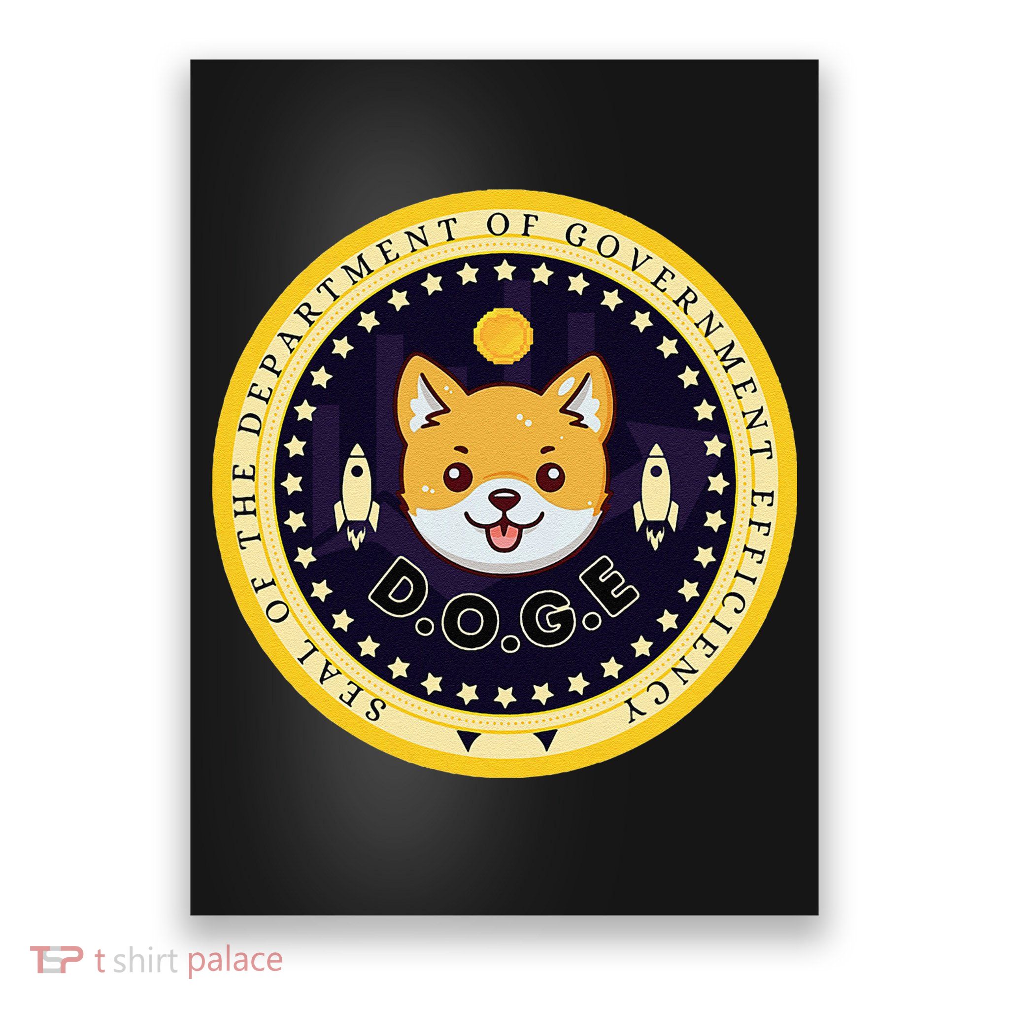 D.O.G.E Department Of Government Efficiency Crypto Cbdc Poster