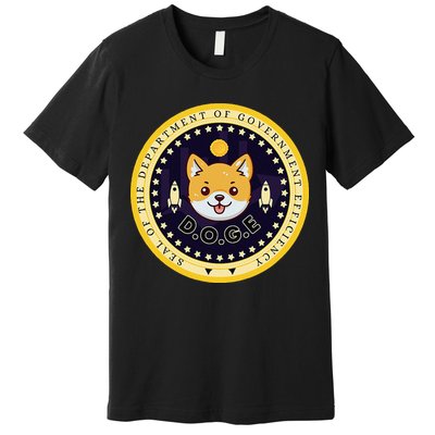 D.O.G.E Department Of Government Efficiency Crypto Cbdc Premium T-Shirt
