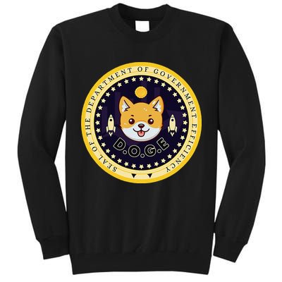 D.O.G.E Department Of Government Efficiency Crypto Cbdc Tall Sweatshirt