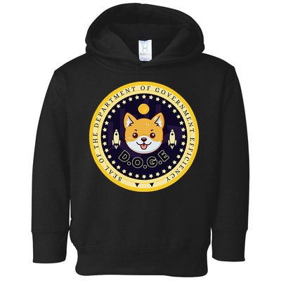 D.O.G.E Department Of Government Efficiency Crypto Cbdc Toddler Hoodie