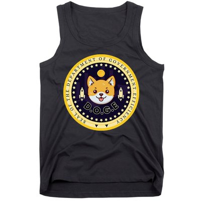 D.O.G.E Department Of Government Efficiency Crypto Cbdc Tank Top