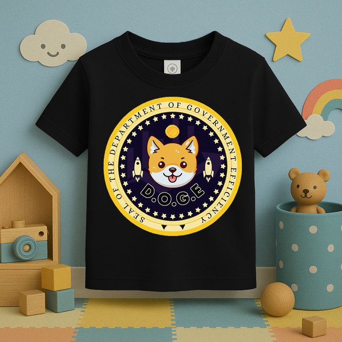 D.O.G.E Department Of Government Efficiency Crypto Cbdc Toddler T-Shirt