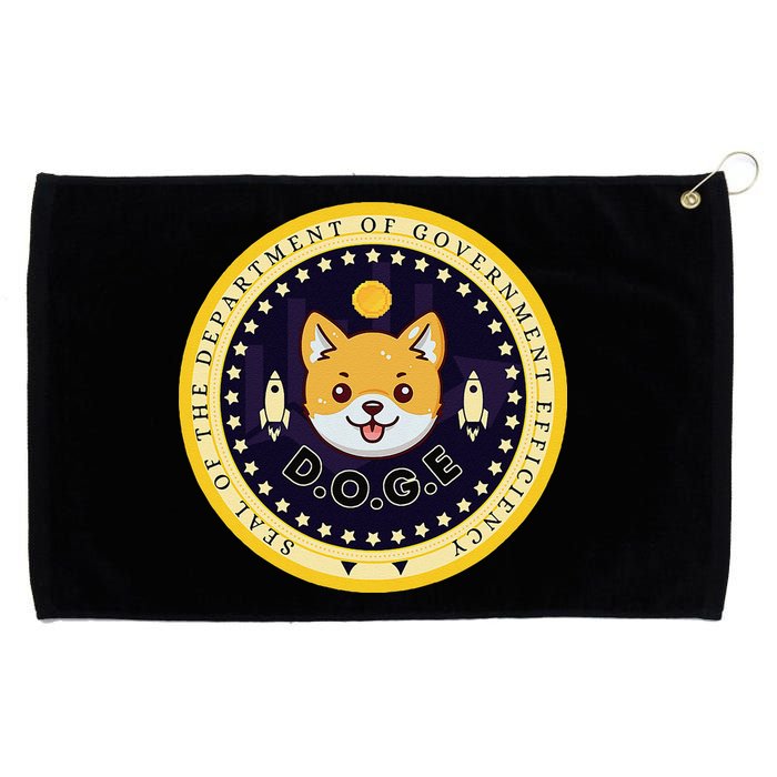 D.O.G.E Department Of Government Efficiency Crypto Cbdc Grommeted Golf Towel