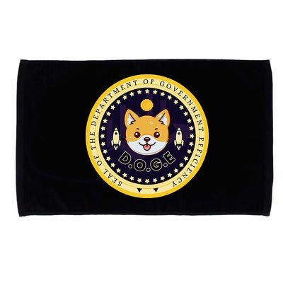 D.O.G.E Department Of Government Efficiency Crypto Cbdc Microfiber Hand Towel