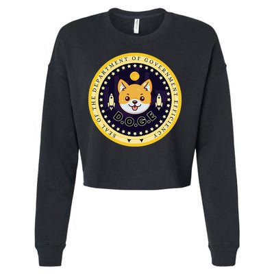 D.O.G.E Department Of Government Efficiency Crypto Cbdc Cropped Pullover Crew