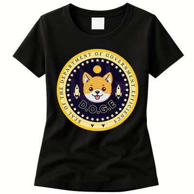 D.O.G.E Department Of Government Efficiency Crypto Cbdc Womens T-Shirt
