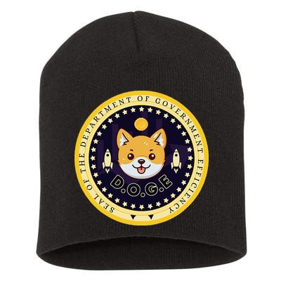 D.O.G.E Department Of Government Efficiency Crypto Cbdc Short Acrylic Beanie