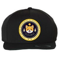 D.O.G.E Department Of Government Efficiency Crypto Cbdc Wool Snapback Cap