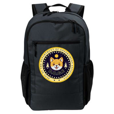 D.O.G.E Department Of Government Efficiency Crypto Cbdc Daily Commute Backpack