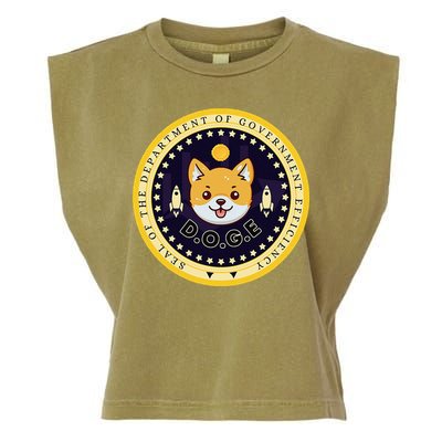D.O.G.E Department Of Government Efficiency Crypto Cbdc Garment-Dyed Women's Muscle Tee