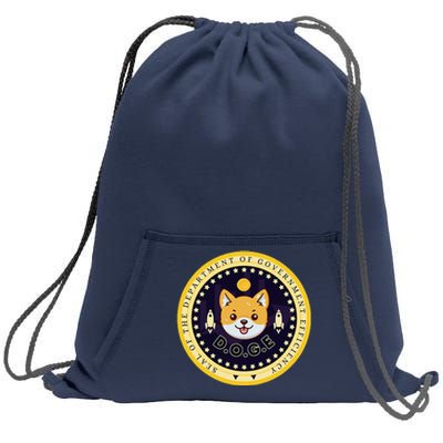 D.O.G.E Department Of Government Efficiency Crypto Cbdc Sweatshirt Cinch Pack Bag