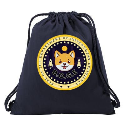 D.O.G.E Department Of Government Efficiency Crypto Cbdc Drawstring Bag