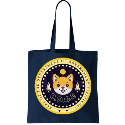 D.O.G.E Department Of Government Efficiency Crypto Cbdc Tote Bag