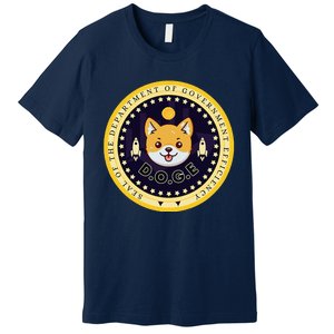 D.O.G.E Department Of Government Efficiency Crypto Cbdc Premium T-Shirt