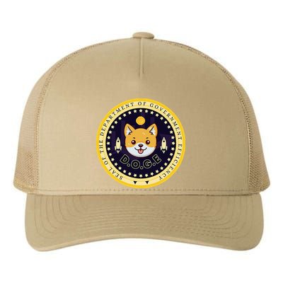 D.O.G.E Department Of Government Efficiency Crypto Cbdc Yupoong Adult 5-Panel Trucker Hat