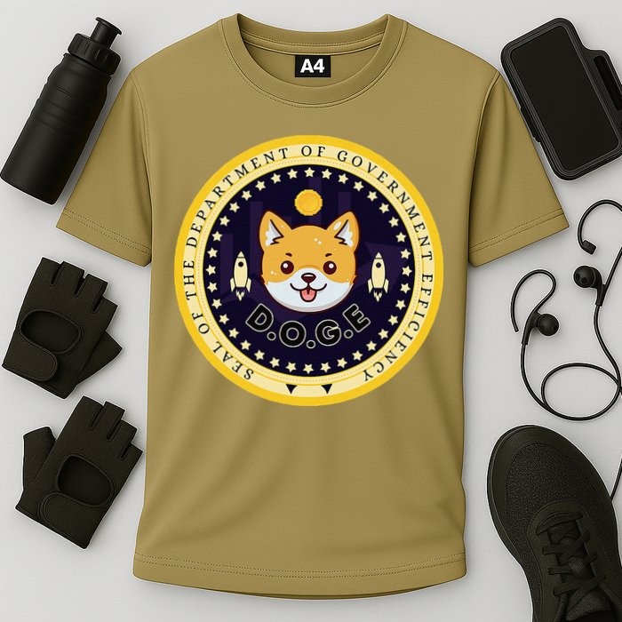 D.O.G.E Department Of Government Efficiency Crypto Cbdc Performance Shirt