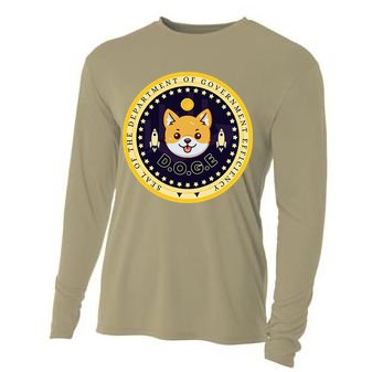 D.O.G.E Department Of Government Efficiency Crypto Cbdc Cooling Performance Long Sleeve Crew