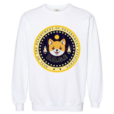 D.O.G.E Department Of Government Efficiency Crypto Cbdc Garment-Dyed Sweatshirt