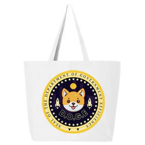 D.O.G.E Department Of Government Efficiency Crypto Cbdc 25L Jumbo Tote