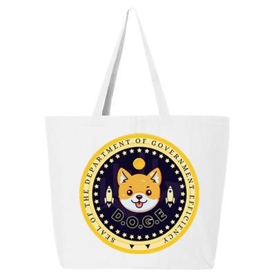 D.O.G.E Department Of Government Efficiency Crypto Cbdc 25L Jumbo Tote