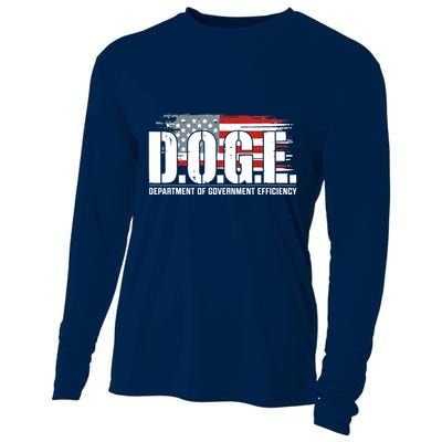 Doge Department Of Government Efficiency D.O.G.E Cooling Performance Long Sleeve Crew