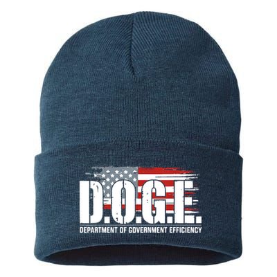 Doge Department Of Government Efficiency D.O.G.E Sustainable Knit Beanie