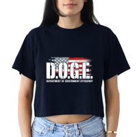 Doge Department Of Government Efficiency D.O.G.E Women's Crop Top Tee