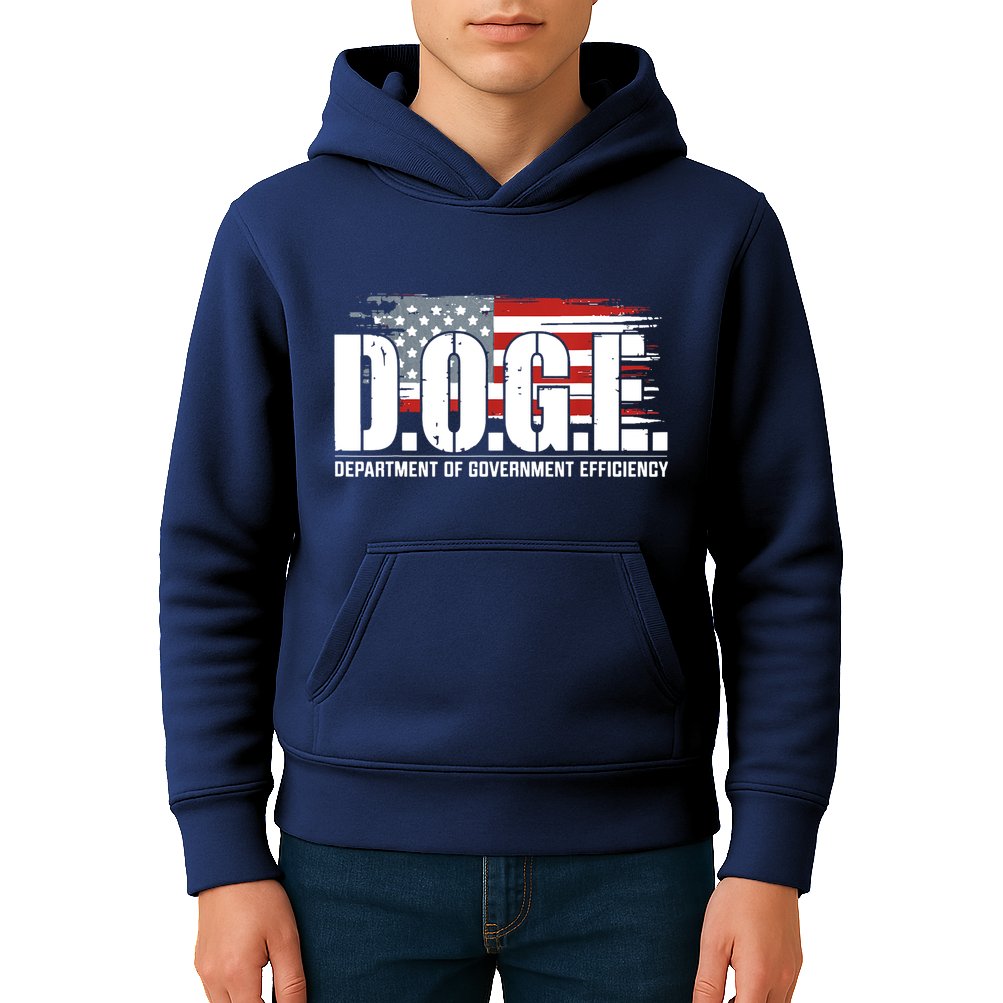 Doge Department Of Government Efficiency D.O.G.E Kids Hoodie