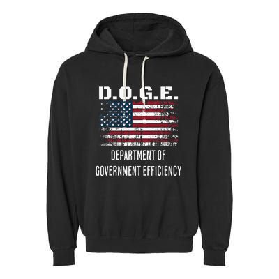 D.O.G.E. Department Of Government Efficiency Satirical Humor Garment-Dyed Fleece Hoodie